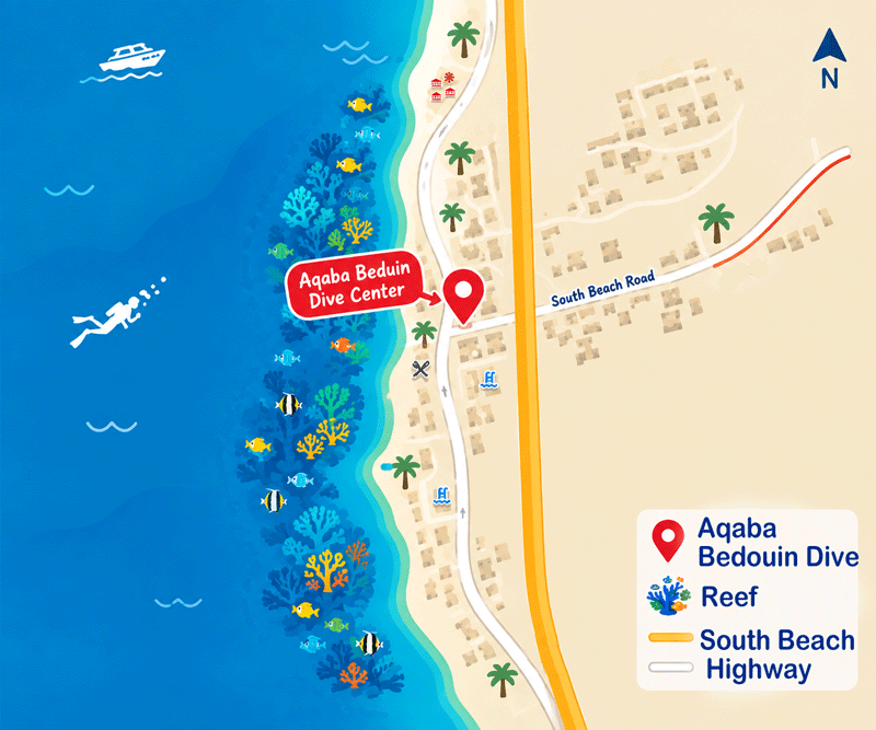 South Beach, Aqaba — prime diving location