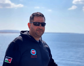 Captain Mahmood Awartani, PADI dive instructor in Aqaba, Jordan